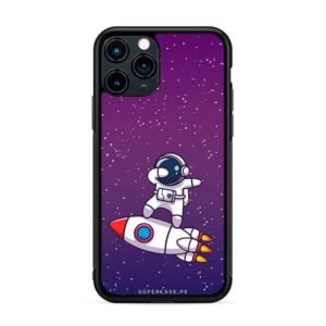 Astronautas - Background morado