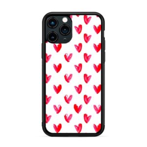 Corazón - Pattern background blanco