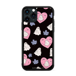 Halloween - Pattern corazones y fantasmas