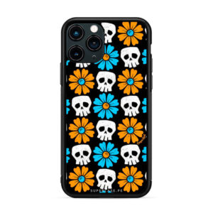Halloween - Pattern calaveras y flores