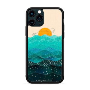 Olas - ilustración de paisaje