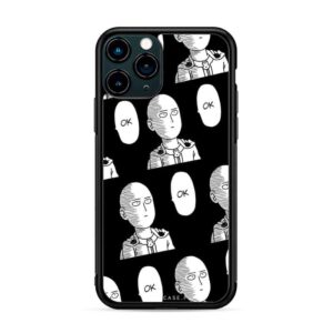 One Punch-Man - Pattern monócromo negro