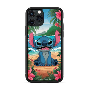 Lilo y stich - Wallpaper frontal flores