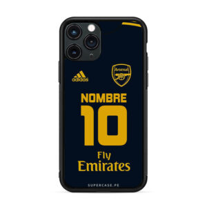 Arsenal - Camiseta alterna negra personalizable