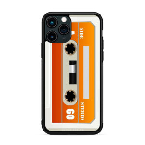 Retro - Cassette blanco y anaranjado