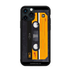 Retro - Cassette negro y anaranjado