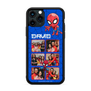 Collage familia - Background azul de spiderman