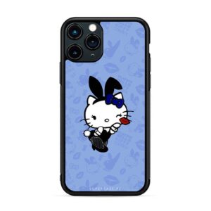 Hello kitty - Background lila animal print
