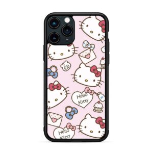 Hello kitty - Pattern rostro y corazones