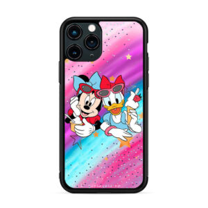 Mickey y Minnie - Minnie y Deisy arcoiris lila