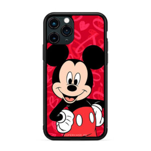 Mickey y Minnie - Mickey background rojo