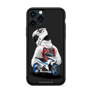 Motos - Motociclista color blanco