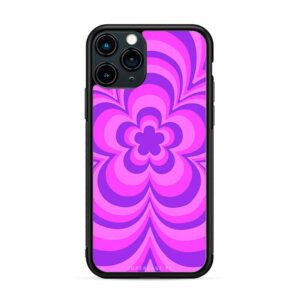 Pattern - Flor violeta y rosa
