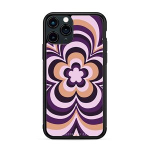 Pattern - Flor morado duotono