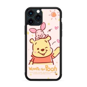 Winnie pooh - Piglet background rosa