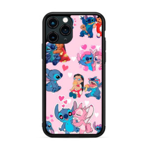 Lilo y stich - Wallpaper background rosa