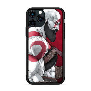 God of war - Vista lateral background guinda